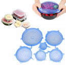 Silicone Stretch Deksels (6 stuks)