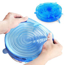 Silicone Stretch Deksels (6 stuks)