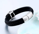 Steel Punk Skull Leather Bracelet