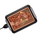 Elektrische barbecue zonder antiaanbaklaag
