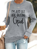 Jeg Stoler Bare På Gud - Sweatshirt