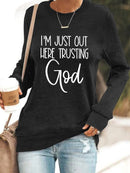 Jeg Stoler Bare På Gud - Sweatshirt