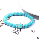 Turquoise Kralen Schildpad Armband!
