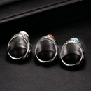 Mannen Vintage Turquoise Stone Ring